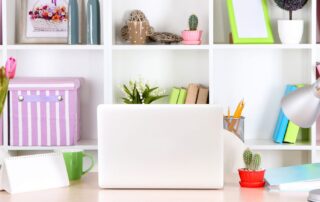 bigstock Workplace with laptop close u 59181821