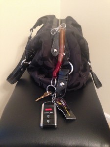 KeyChain on Handbag for Blog