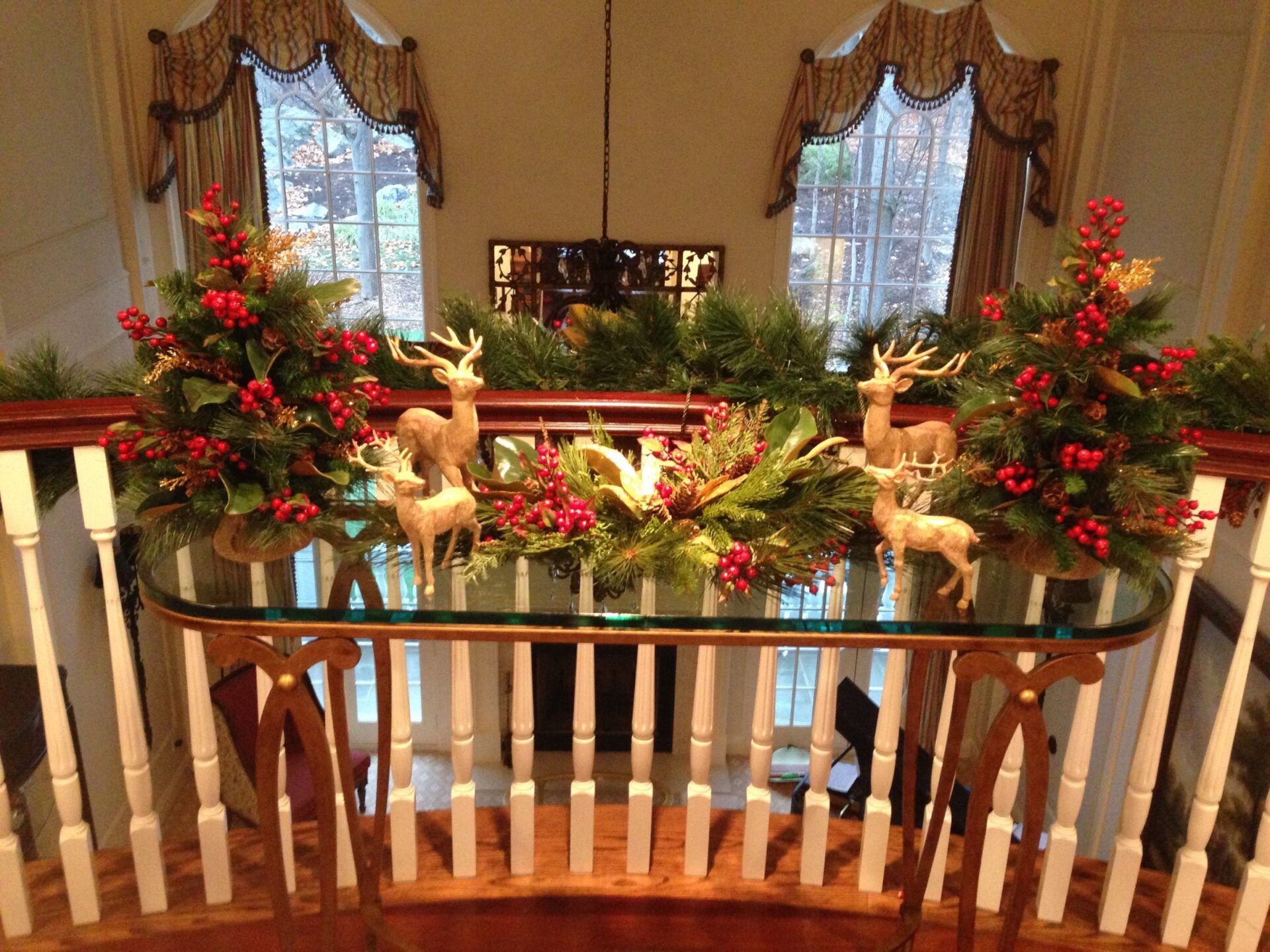 VACC Bal Table Holiday Decorating AFTER